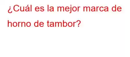 ¿Cuál es la mejor marca de horno de tambor