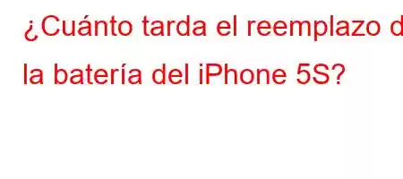 ¿Cuánto tarda el reemplazo de la batería del iPhone 5S?