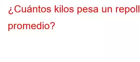 ¿Cuántos kilos pesa un repollo promedio