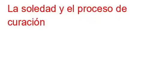 La soledad y el proceso de curación