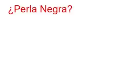 ¿Perla Negra?