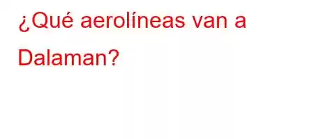 ¿Qué aerolíneas van a Dalaman