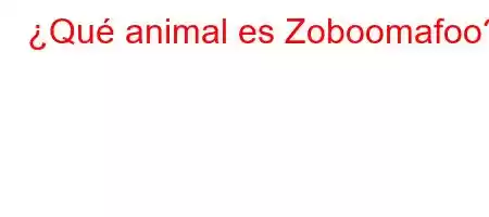 ¿Qué animal es Zoboomafoo?