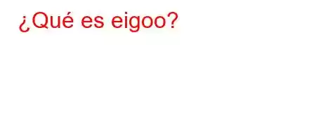 ¿Qué es eigoo?