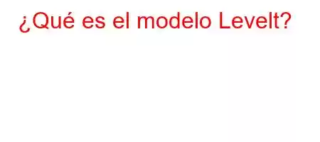 ¿Qué es el modelo Levelt