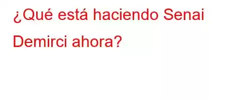 ¿Qué está haciendo Senai Demirci ahora