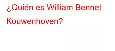 ¿Quién es William Bennet Kouwenhoven