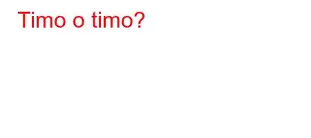 Timo o timo